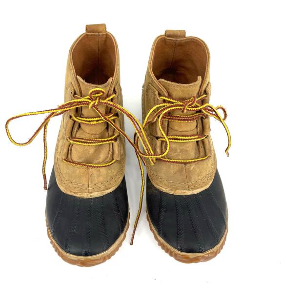 Sorel Women's 7/EU38 Tan Out 'N About Waterproof Leather Ankle Duck Boots - Picture 4 of 9